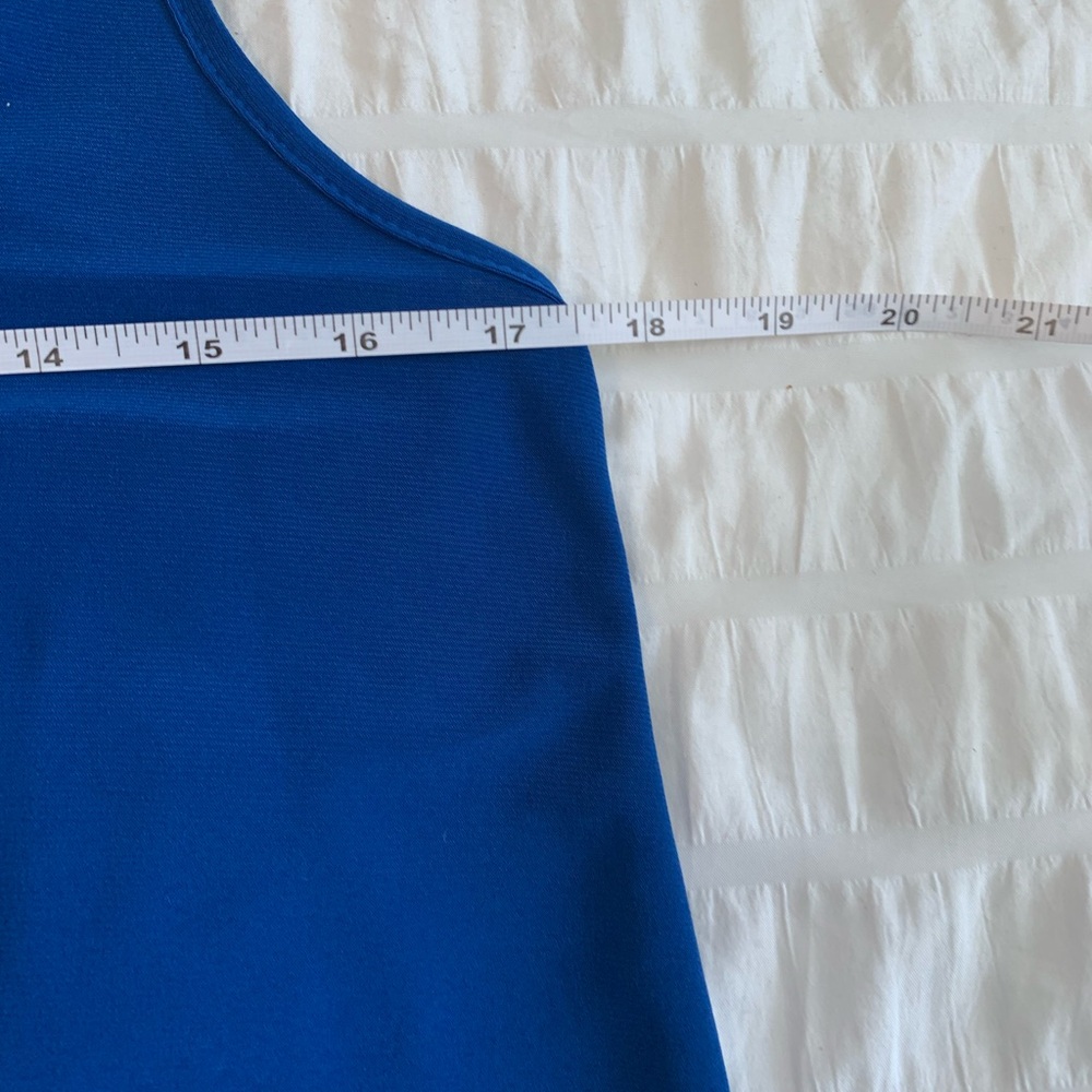 The Zig Zag Stripe Blue Tank Top with Relaxed Fit - Picture 8 of 16